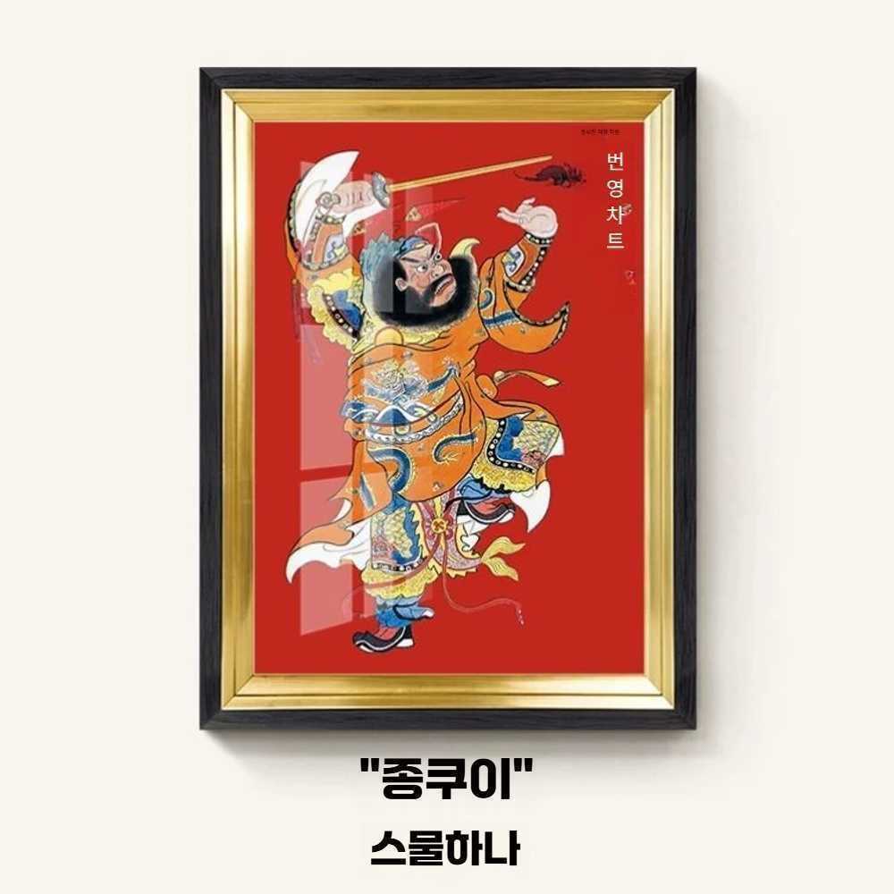 고스트캠프 탱화 불교용품 불교 실사탱화 33x25cm 금흑 입체 프레임1 - 상품 이미지
