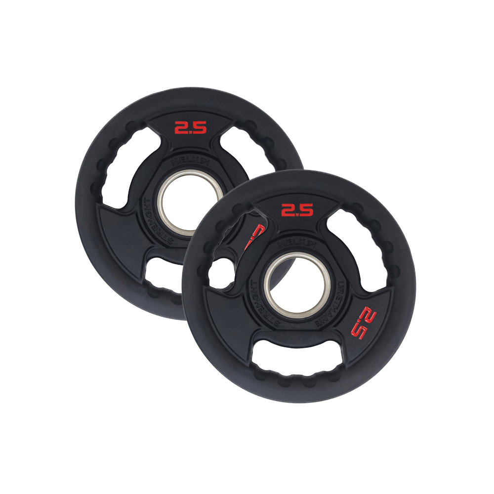 멜킨 경량 원판 바벨 플레이트 헬스 고급 TPU 30mm 2.5kg 2개 우레탄원판 - 상품 이미지