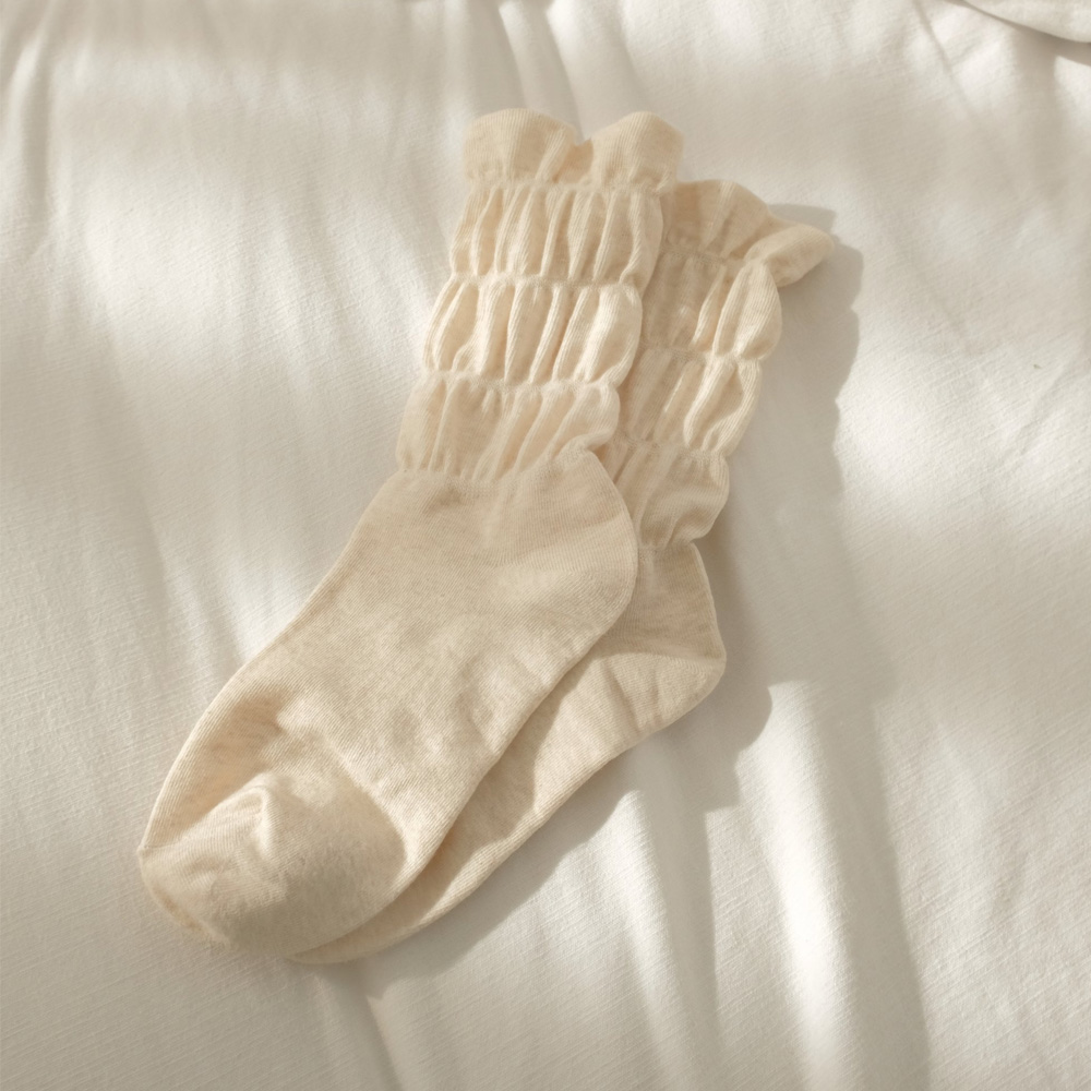 조임없는 무압박 산모 임산부 장목 양말 - 상세 이미지 4