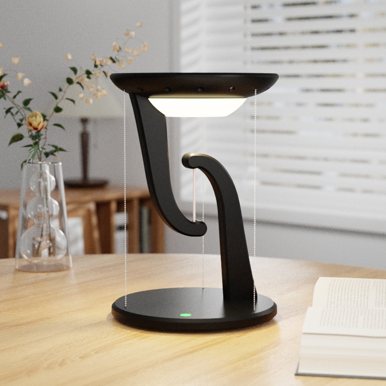 반중력 LED 책상 램프 15W 스마트폰 무선 충전기능 탑재 감성 무드등 - 상세 이미지 2