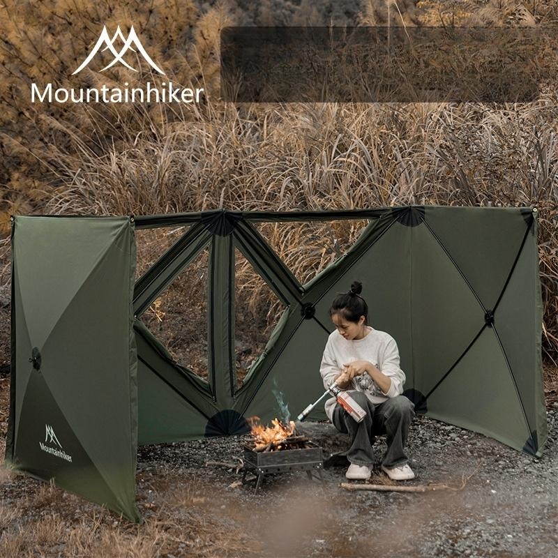 초간편 설치 캠핑 에어쉴드 천막 바람 막는 울타리형 윈드스크린