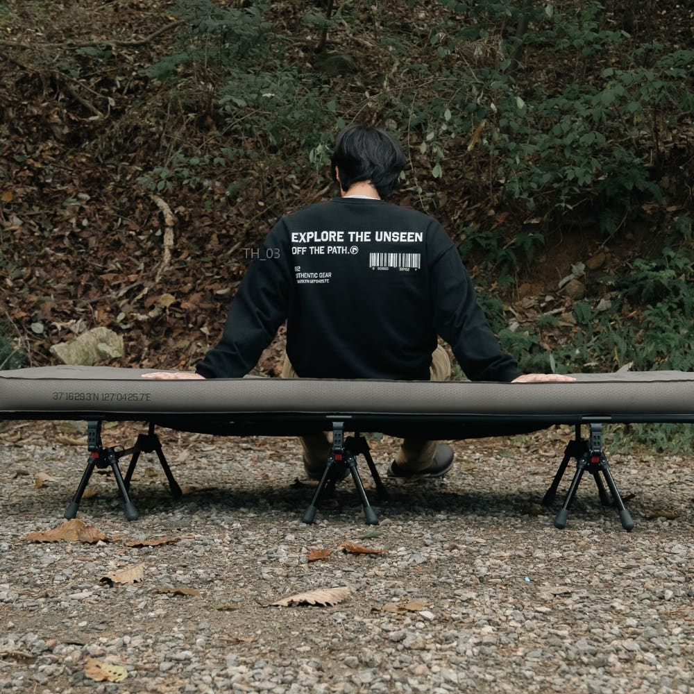 폴라리스 펌피 10 더블 자충매트 캠핑 매트리스 에어 침대 텐트 매트 내장형펌프