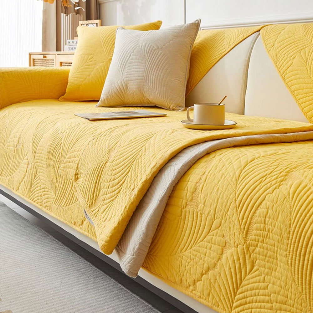 순면 쇼파패드 넓은 돌 소파 매트 토퍼 소파커버 덮개 깔개 깃털 화이트 70x150