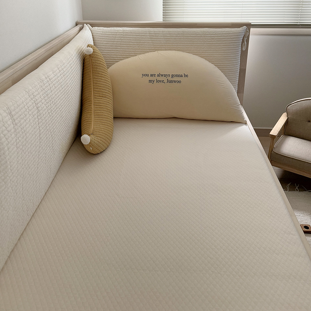 누빔 방수패드 슈퍼싱글 사이즈 신생아 아기 침대 방수요 논슬립 무형광 매트 주다르