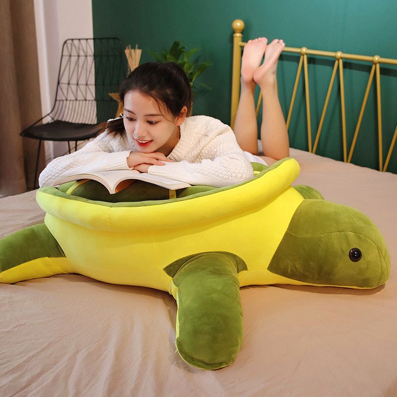 대형 안고자는베개 거북이 꿀잠 모찌 긴베개 롱쿠션 원형 수면인형 바디필로우커버 애착 냉감 - 상세 이미지 4