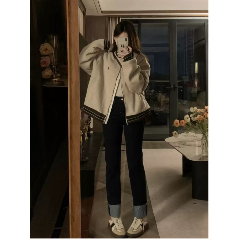 제니 점퍼 자켓 인스타그램 베이직 간절기 의상 옷 패션 - 상세 이미지 5