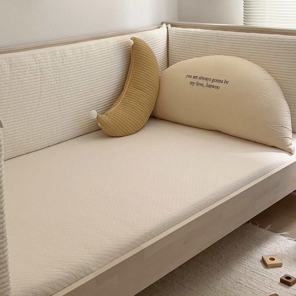 누빔 방수패드 슈퍼싱글 사이즈 신생아 아기 침대 방수요 논슬립 무형광 매트 주다르