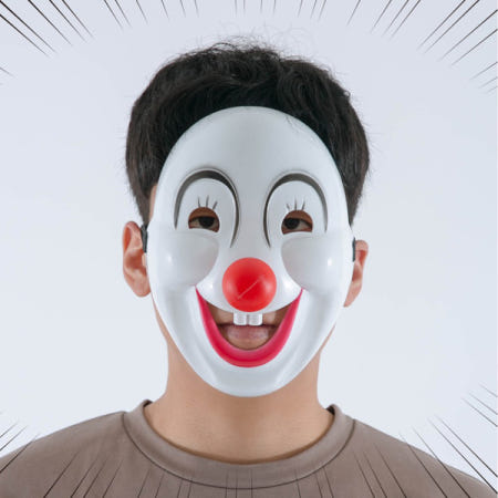 (택배비 무료) 삐에로플라스틱가면/플라스틱가면광대/판다/파티용품/이벤트/
