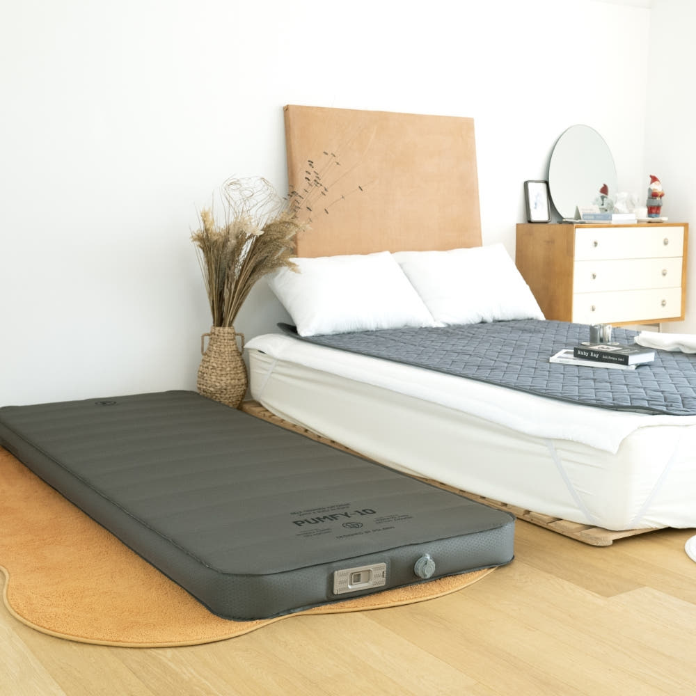 폴라리스 펌피 10 더블 자충매트 캠핑 매트리스 에어 침대 텐트 매트 내장형펌프