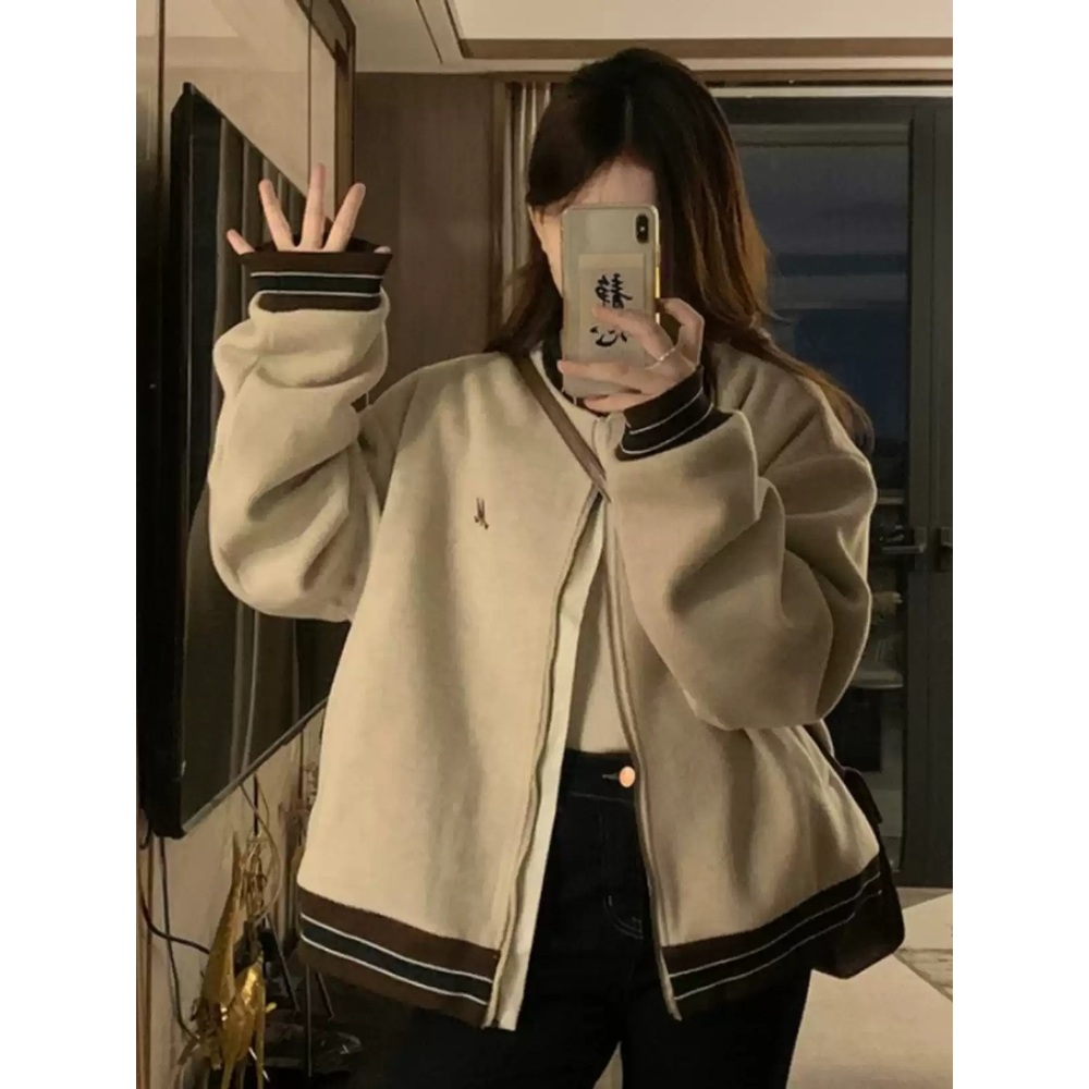 제니 점퍼 자켓 인스타그램 베이직 간절기 의상 옷 패션 - 상세 이미지 3