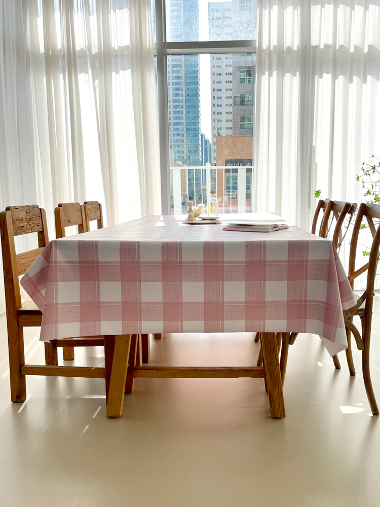 쇼니홈리빙 빈티지식탁보 대형테이블보, 8인용(140x280cm)