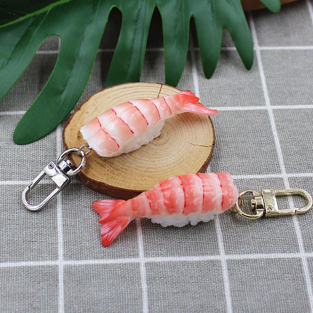 특이한 초밥키링 연어 스시 열쇠고리 키링 부자재 키홀더 음식 모형 열쇠고리 자동차 고리