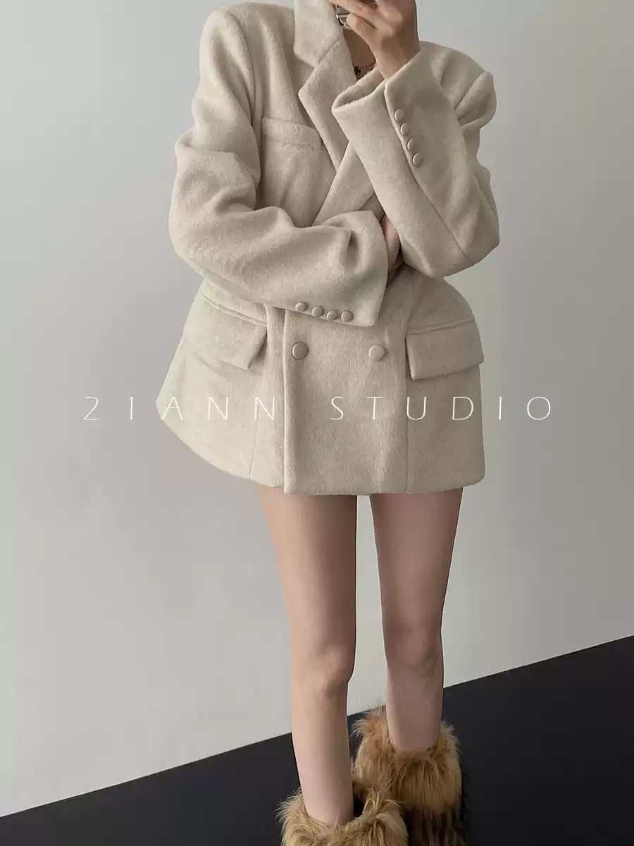 차정원 자켓 화이트 인스타그램 빅사이즈 정장 의상 옷 패션 - 상세 이미지 2
