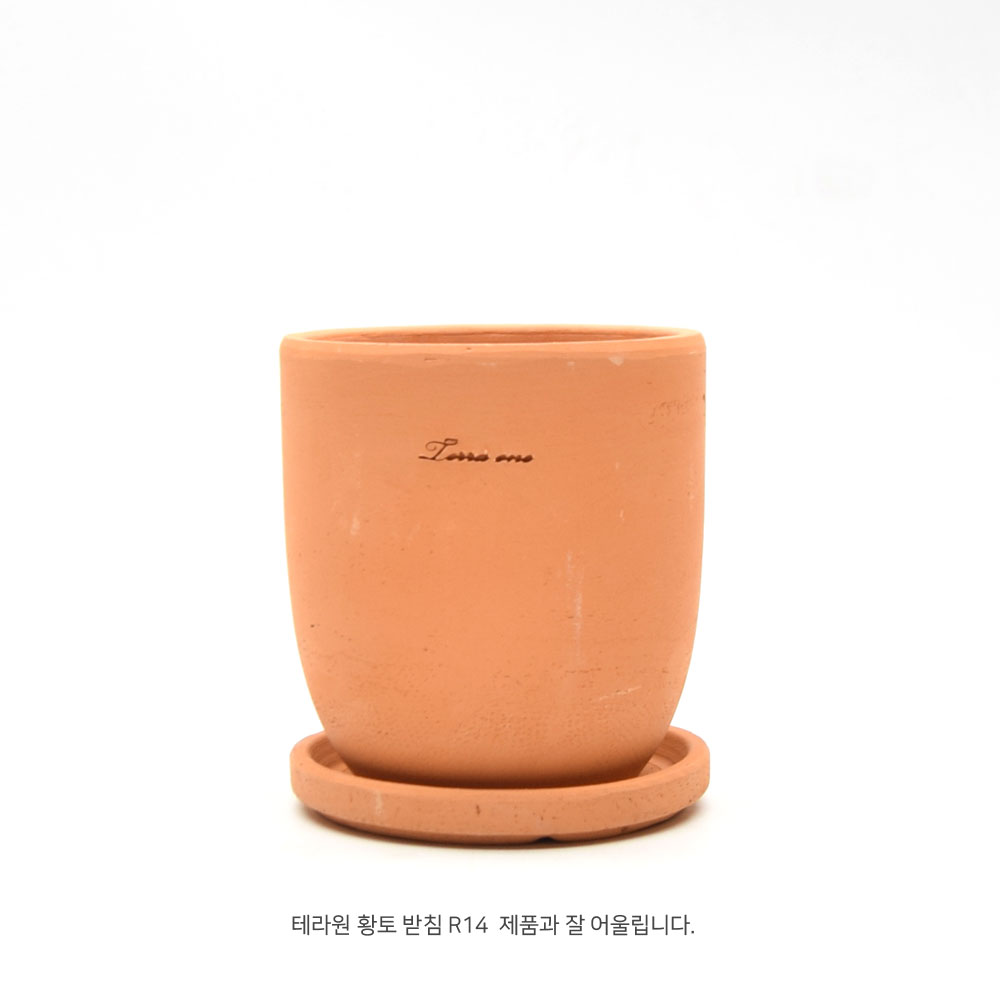 3개셋트 테라원 국산 팽이형 14x15cm 황토 토분 - 상세 이미지 3