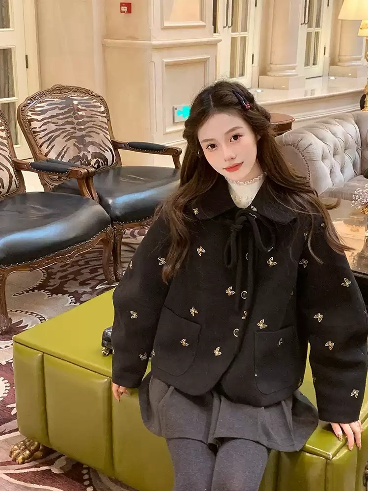 놀면 뭐하니 261화 미주 가디건 긴팔 리본 프렌치 의상 옷 패션 - 상세 이미지 2