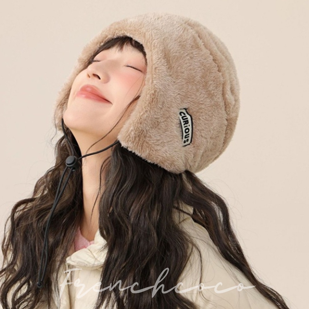프렌치코코 양털 귀달이 털비니 방한모자 4color - 상품 이미지