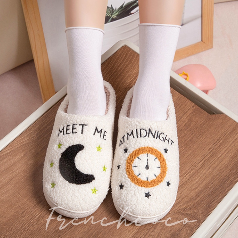 프렌치코코 겨울 여성 사무실 털실내화 슬리퍼 방한