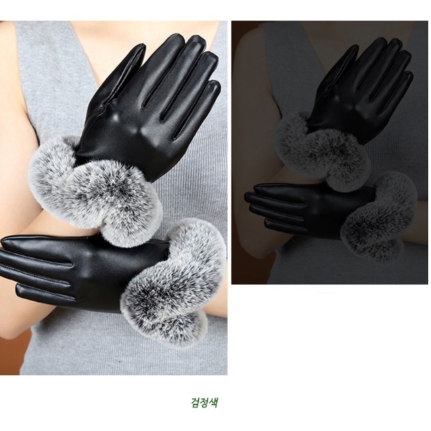 여성 겨울 운전 장갑 여자 운전용 장갑 따뜻한 선물용 장갑 - 상세 이미지 3
