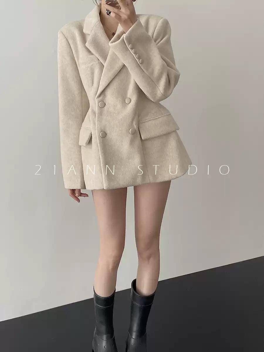 차정원 자켓 화이트 인스타그램 빅사이즈 정장 의상 옷 패션 - 상세 이미지 5