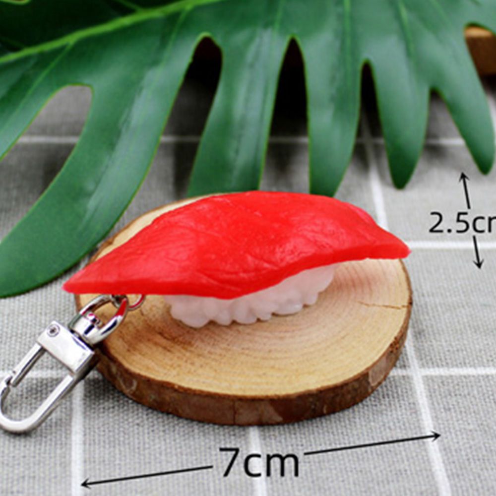 특이한 초밥키링 연어 스시 열쇠고리 키링 부자재 키홀더 음식 모형 열쇠고리 자동차 고리