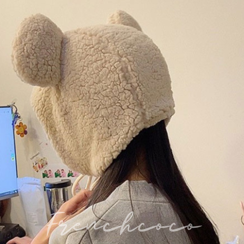 프렌치코코 귀돌이 모자 곰돌이 후드 털모자