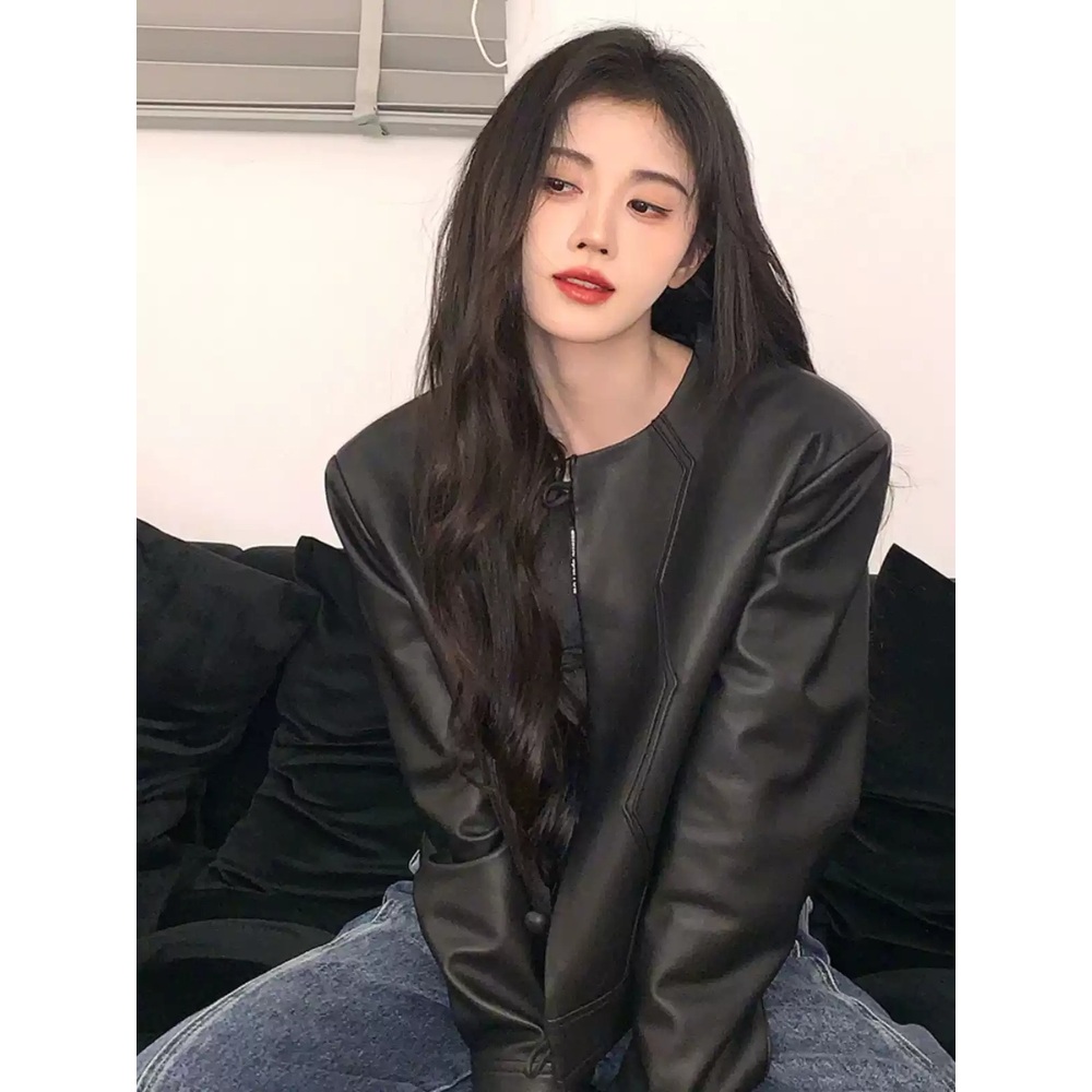집대성 37화 트와이스 쯔위 자켓 블랙 레더 루즈핏 의상 옷 패션 - 상세 이미지 2