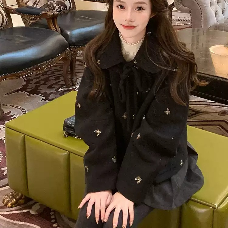 놀면 뭐하니 261화 미주 가디건 긴팔 리본 프렌치 의상 옷 패션 - 상품 이미지