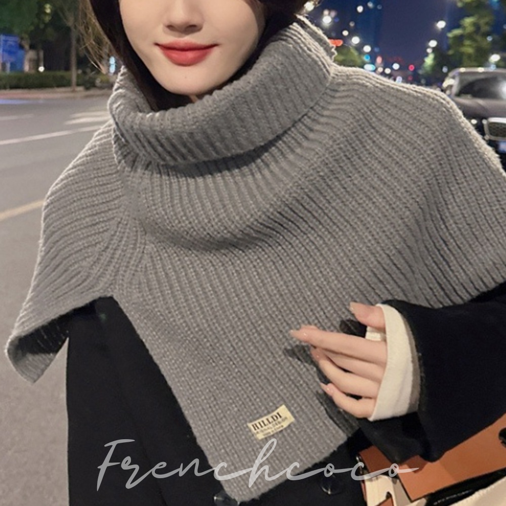 프렌치코코 옆트임 하이넥 워머 머플러 겨울 보온 목보호 - 메인 이미지