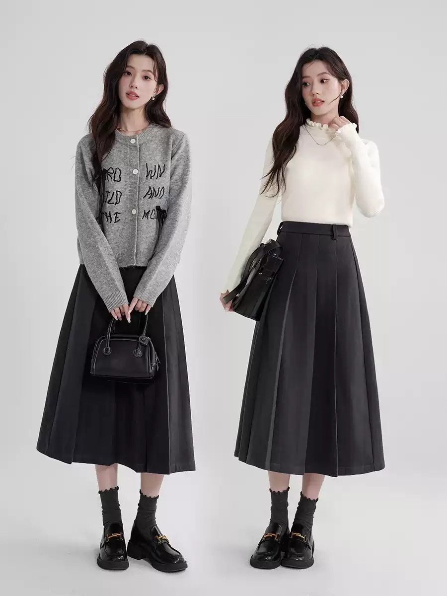 지금 거신 전화는 9화 채수빈 스커트 치마 홍희주 플리츠 A라인 의상 옷 패션 - 상세 이미지 3