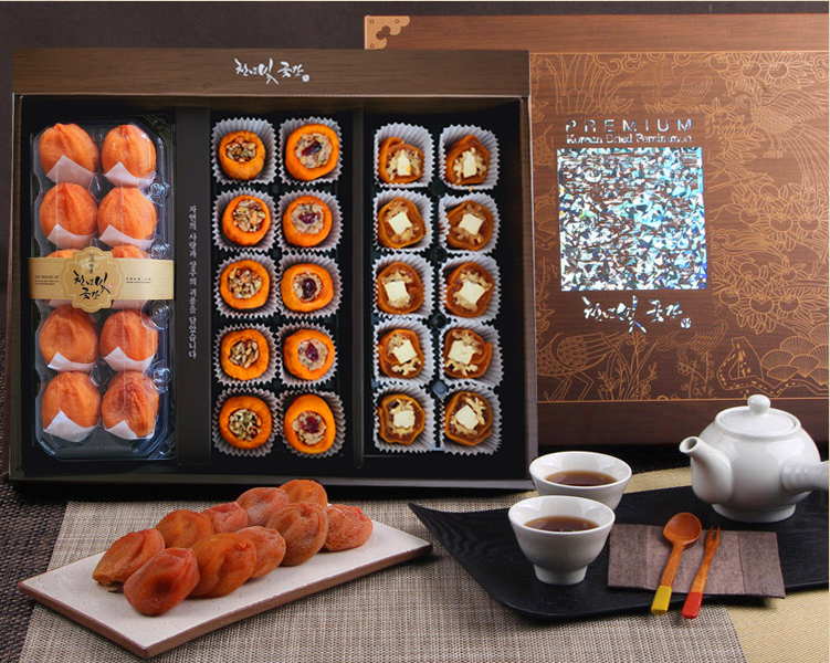 천년빛곶감 산수야 단지말이반건시 혼합 30구 곶감선물세트 - 상세 이미지 2