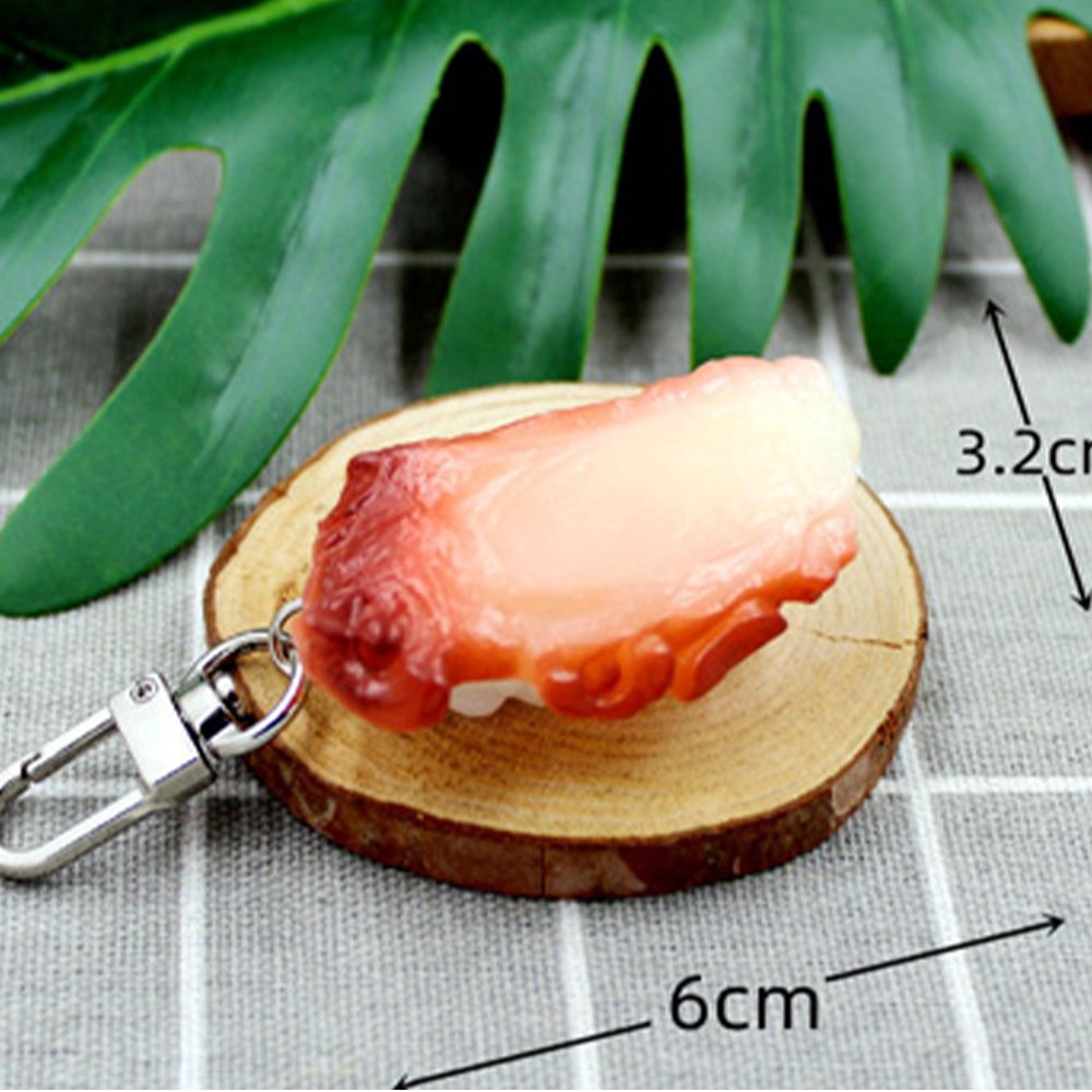 특이한 초밥키링 연어 스시 열쇠고리 키링 부자재 키홀더 음식 모형 열쇠고리 자동차 고리