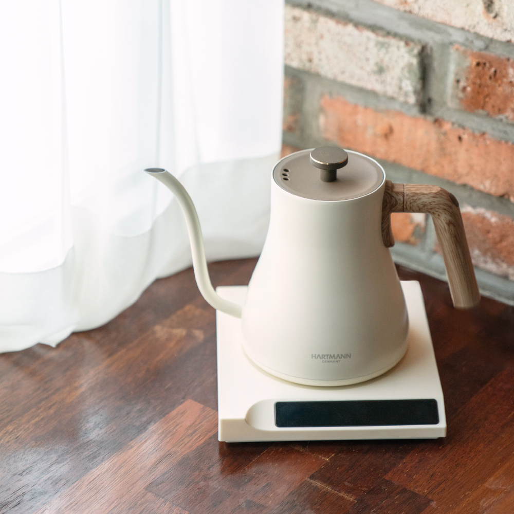 하트만 전기 드립 커피포트 온도조절 보온 전기주전자 미니 티포트 홈카페