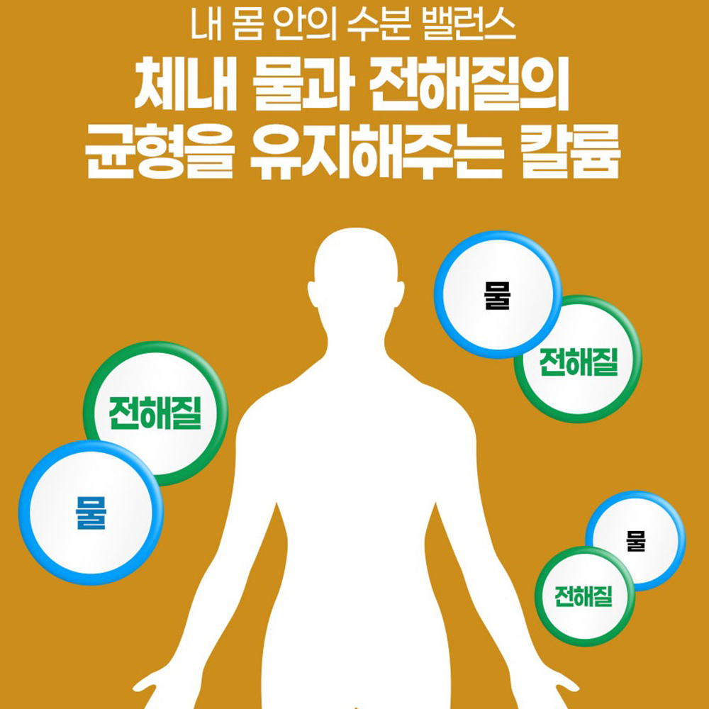 프리미엄 칼륨 포타슘 칼륨제 효능 체내 수분 전해질 나트륨 밸런스 120정, 1개 - 상세 이미지 3