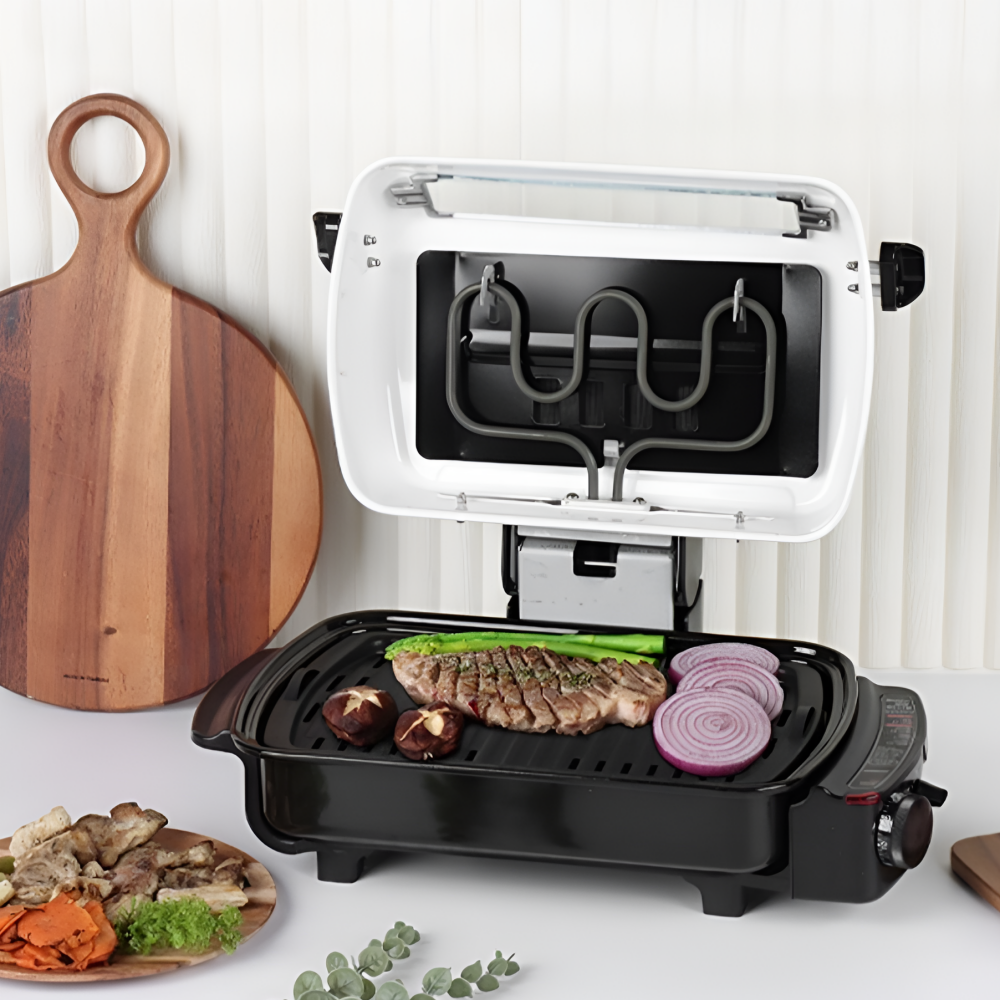 몽비오스 국산 냄새없는 양면 생선구이기 전기 멀티그릴 고등어구이 고기불판