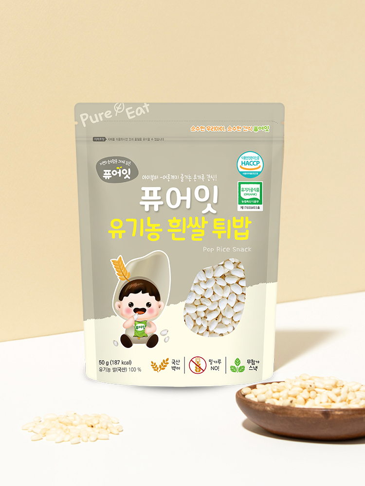 퓨어잇 동결건조 사과칩 3봉+유기농 쌀튀밥 3봉 이미지 7