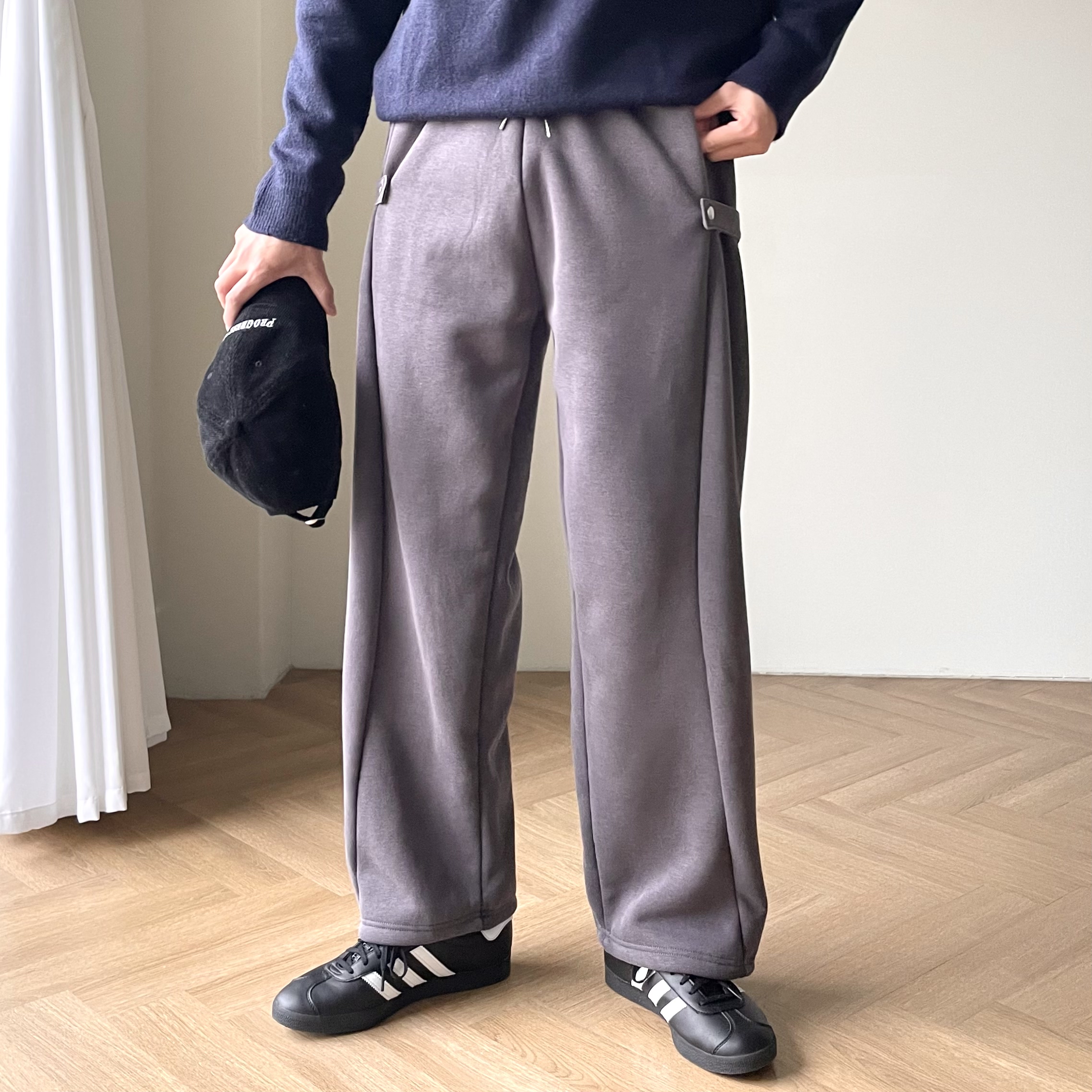 1+1 벌룬팬츠 스웻팬츠 양털바지 - 상세 이미지 3