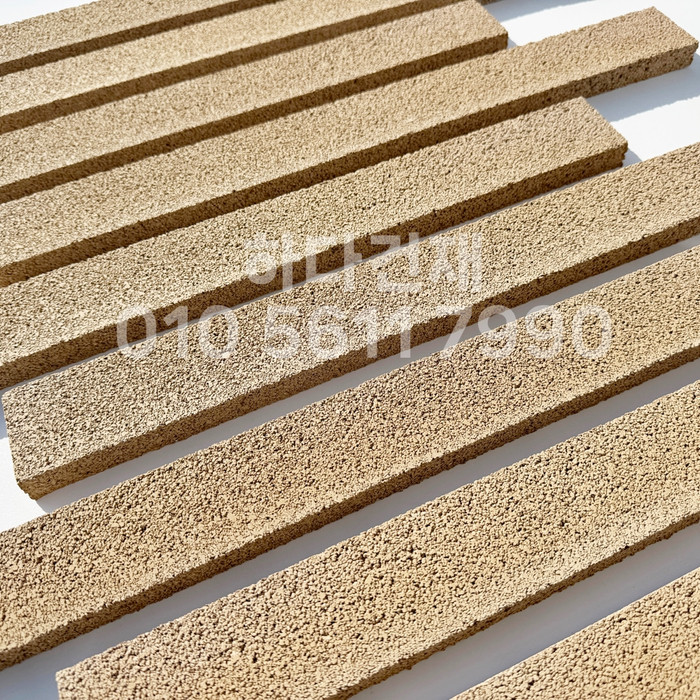 아이브 모노타일 500x50x20T 연브라운 / 하다건재 와이드벽돌타일