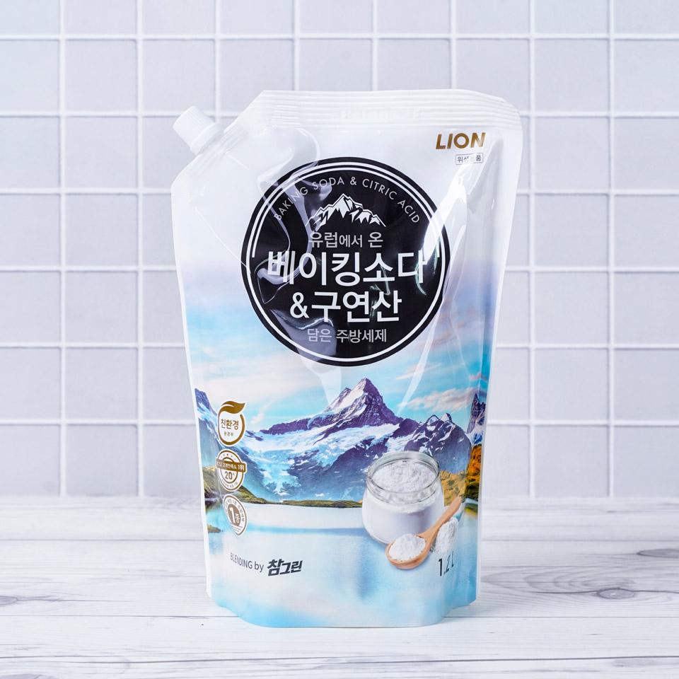 메가마트 라이온 유럽에서 온 베이킹소다&구연산 리필 1.2L - 메인 이미지