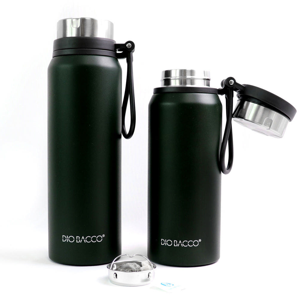 대용량 보온보냉 스텐 텀블러 군인 군대 안새는 완전밀폐 800ml, 카키 - 상세 이미지 2
