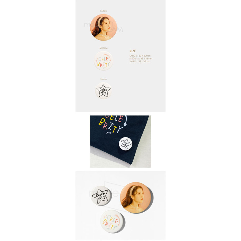 IU Celebrity Pin Badge Set