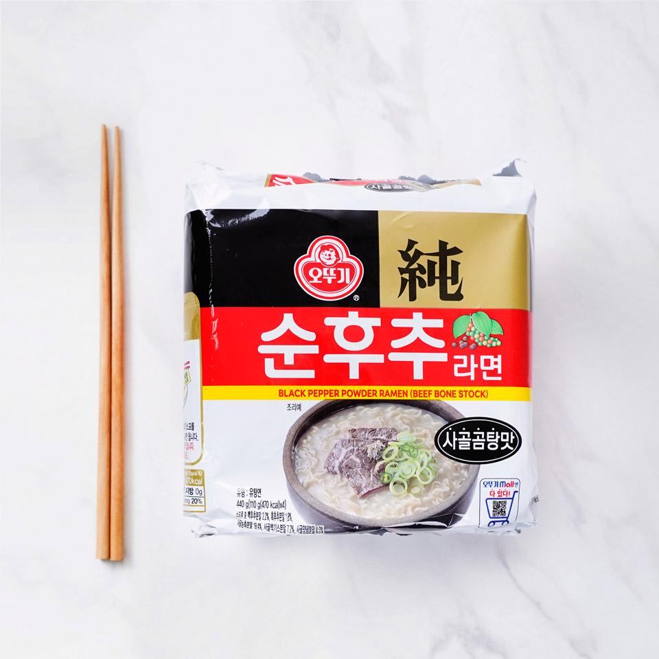 메가마트 오뚜기 순후추라면 사골곰탕맛 110gx4 - 메인 이미지