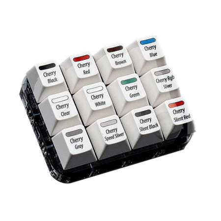 체리 체리 축 MX 키보드 스위치 샘플러 / 12개 샘플 / 테스트 / 영문키캡버전