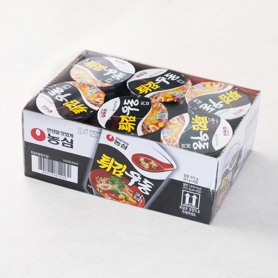 메가마트 농심 튀김우동 컵라면 소컵 62gx6개 - 상세 이미지 2