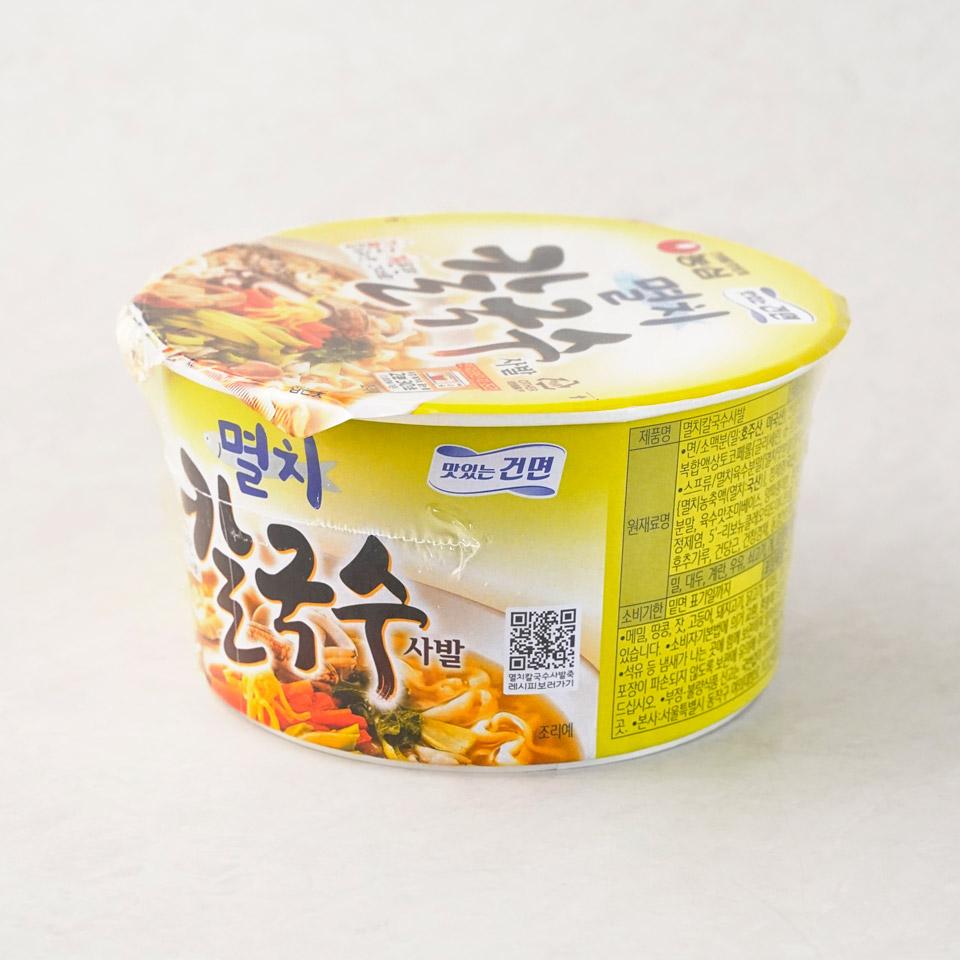 메가마트 농심 멸치칼국수 사발면 75g - 상세 이미지 2