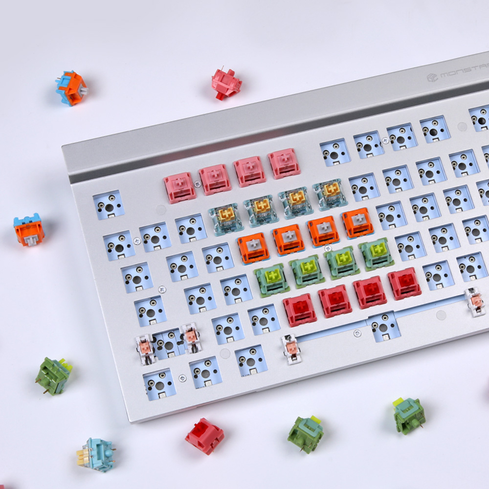 가츠 X208ALU 알루미늄 풀배열 조약돌 PBT 풀윤활 핫스왑 커스텀 기계식키보드 - 상세 이미지 4