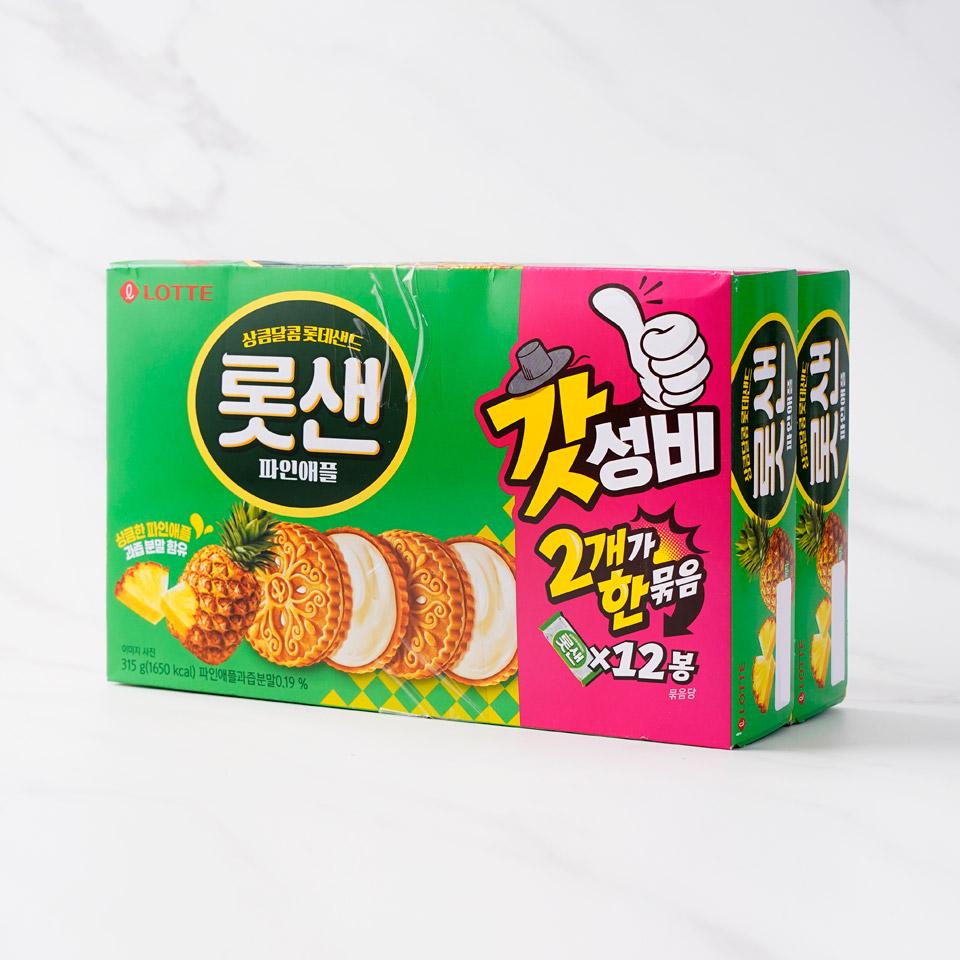 메가마트 롯데웰푸드 롯데샌드 파인애플 2번들 630g - 상세 이미지 2