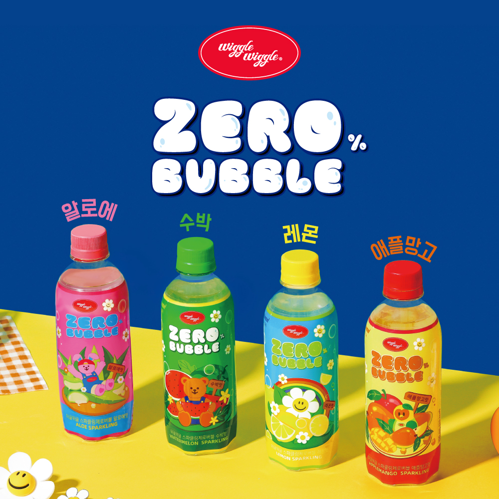 위글위글 X 블링부스터 스파클링 제로 버블 레몬, 355ml, 20개