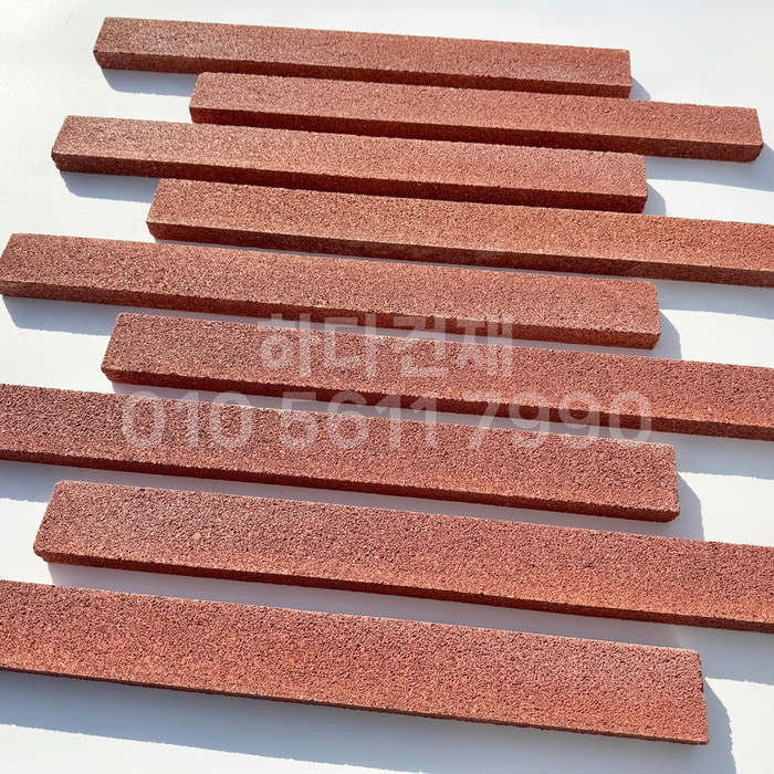 아이브 모노타일 500x50x20T 레드 / 하다건재 와이드벽돌타일