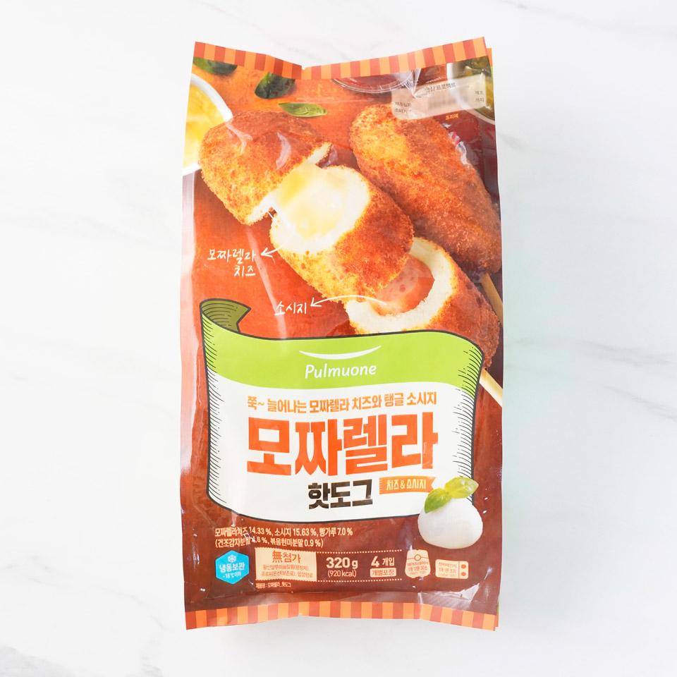 메가마트 풀무원 모짜렐라 핫도그 4입 320g - 상품 이미지