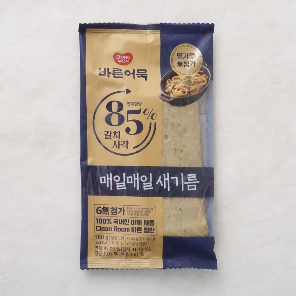 메가마트 동원 바른85 갈치사각 어묵  180g - 상품 이미지